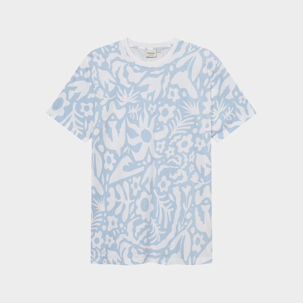 DEDICATED | T-shirt Stockholm Wonky Beach - Blue Skyway