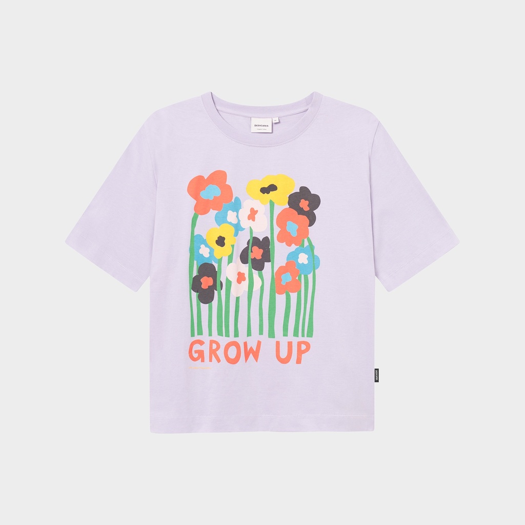 DEDICATED | T-shirt Vadstena Grow Up - Purple Thistle