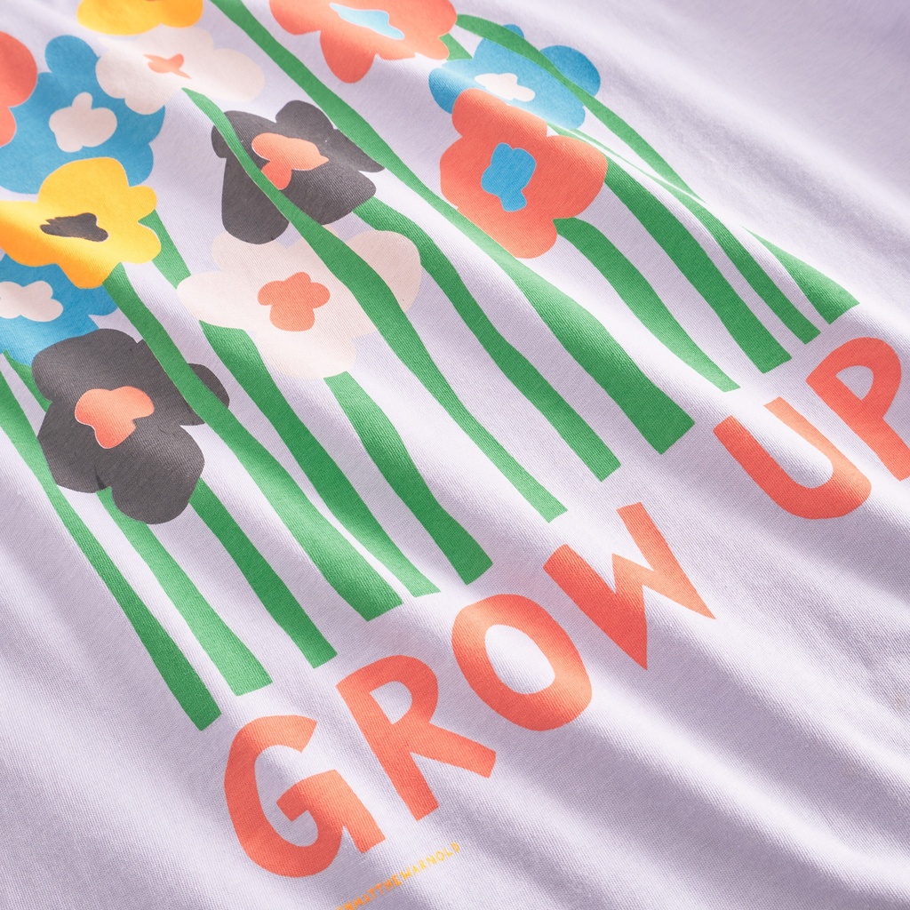 DEDICATED | T-shirt Vadstena Grow Up - Purple Thistle