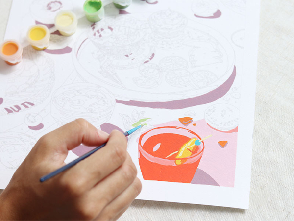 La Petite Epicerie | Coffret peinture au numéro -  Summer Dreams par Sun Lee