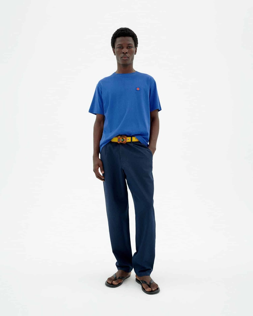 THINKING MU | T-shirt Sol Contrat Indigo - Blue