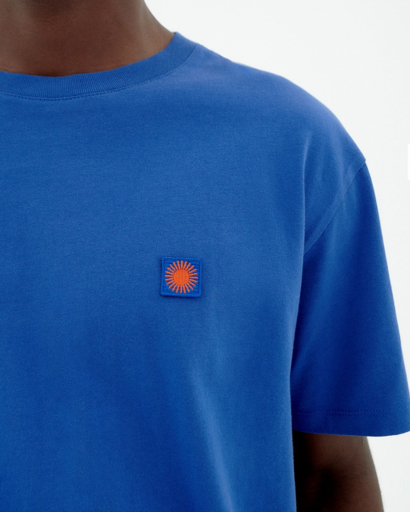 THINKING MU | T-shirt Sol Contrat Indigo - Blue