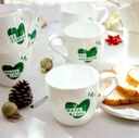 EMOI-EMOI | Le mug coeur Papa Cool  - Vert sapin