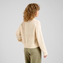 DEDICATED | Cardigan Knitted Rosendal Crochet - Vanilla White