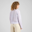 DEDICATED | Cardigan Knitted Rosendal Crochet - Purple Thistle