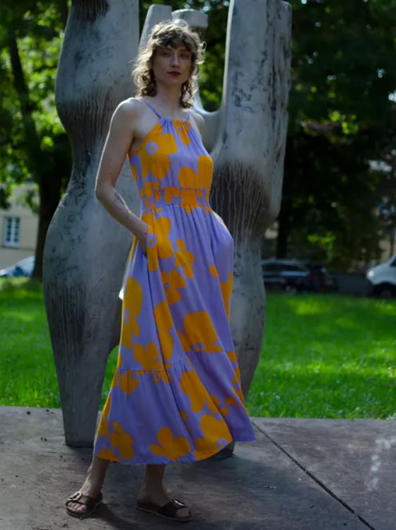 MADEMOISELLE YEYE | Robe Santé Maxi - Lilac