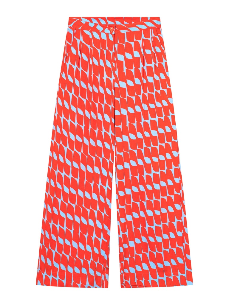 MADEMOISELLE YEYE | Pantalon Floating Flare Palazzo - Red
