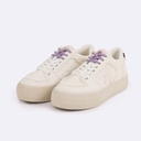 FAGUO | Tennis compensée Walnut Platform - White