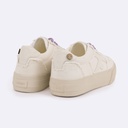 FAGUO | Tennis compensée Walnut Platform - White