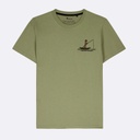 FAGUO | T-shirt Arcy en coton - Fishing Therapy Kaki