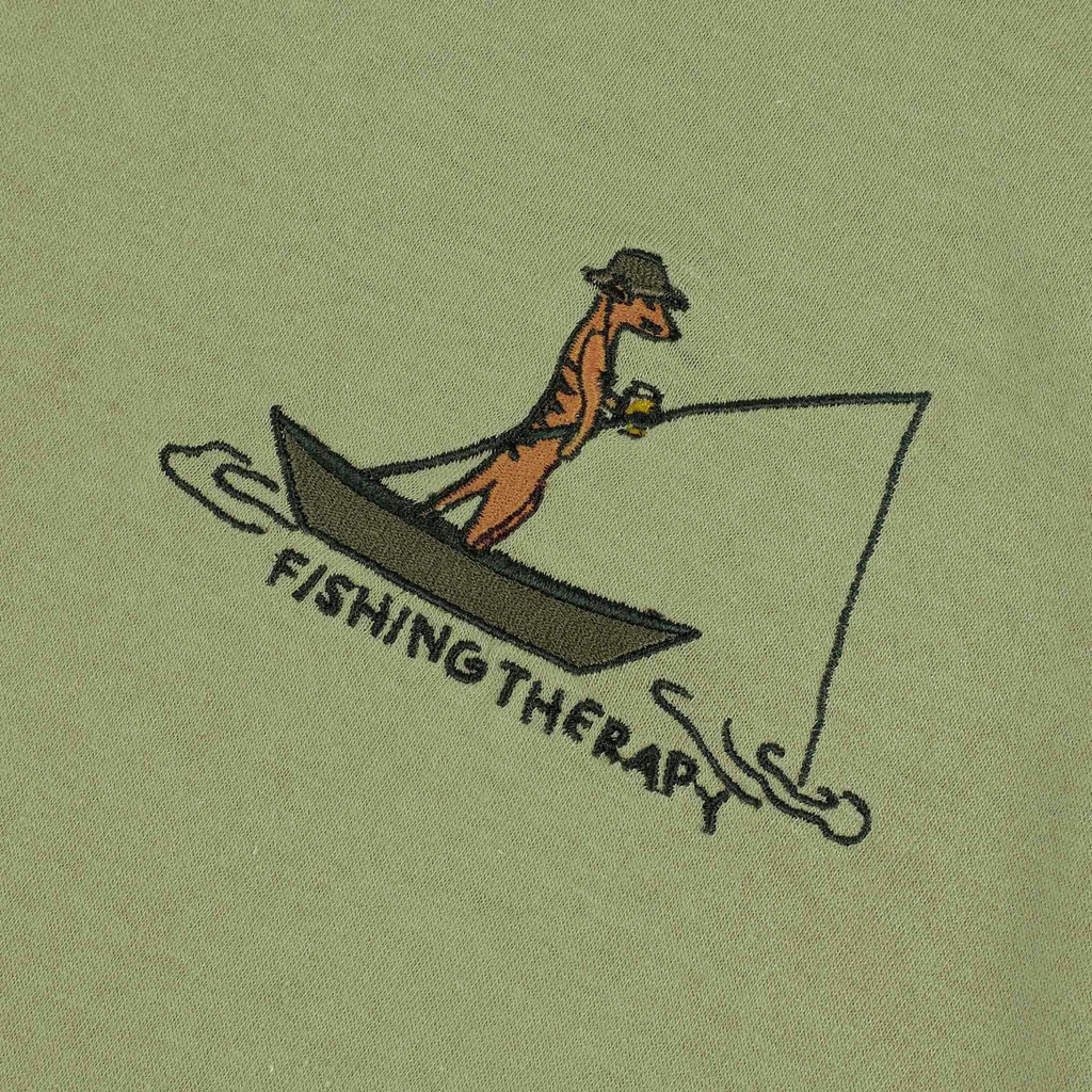 FAGUO | T-shirt Arcy en coton - Fishing Therapy Kaki