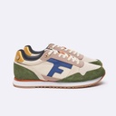FAGUO | Basket Elm  Suede - Ecru et kaki