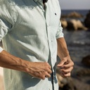 FAGUO | Chemise Ivoy en coton et lin - Green