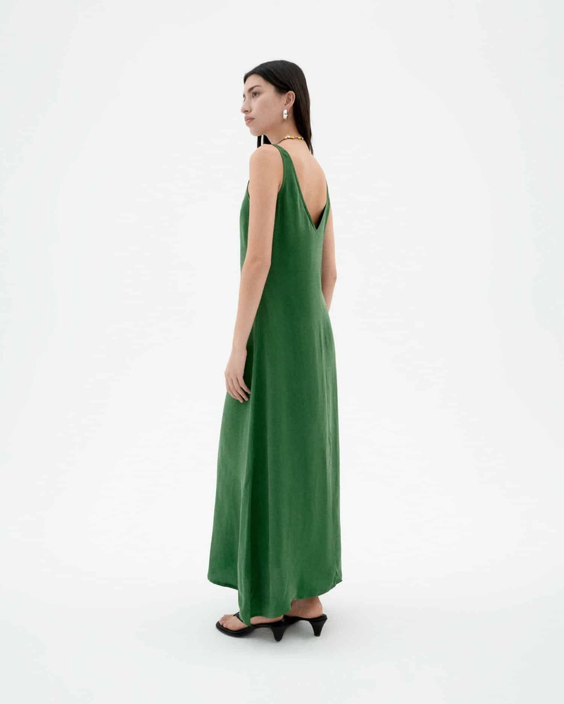 THINKING MU | DILL SADE DRESS - FEMME -GREEN