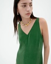 THINKING MU | DILL SADE DRESS - FEMME -GREEN