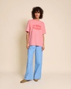 EMOI-EMOI | Le t-shirt Le bisou magique femme en coton bio - framboise