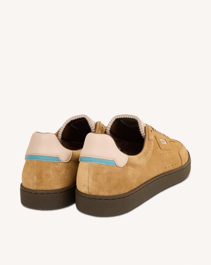 FAGUO | Basket Elm  Suede - Ecru et kaki