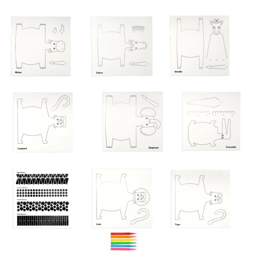 Kikkerland | Créer, décorer et jouer - 3D Safari