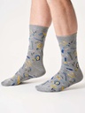 THOUGHT | Chaussettes - Mens Diy Bamboo Crew - Grey Marl