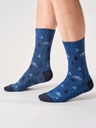 THOUGHT | Chaussettes - Mens Mountain Biking Bamboo Gift Box Of 4 - Blue/Navy/Grey/Navy