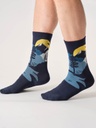 THOUGHT | Chaussettes - Mens Mountain Biking Bamboo Gift Box Of 4 - Blue/Navy/Grey/Navy