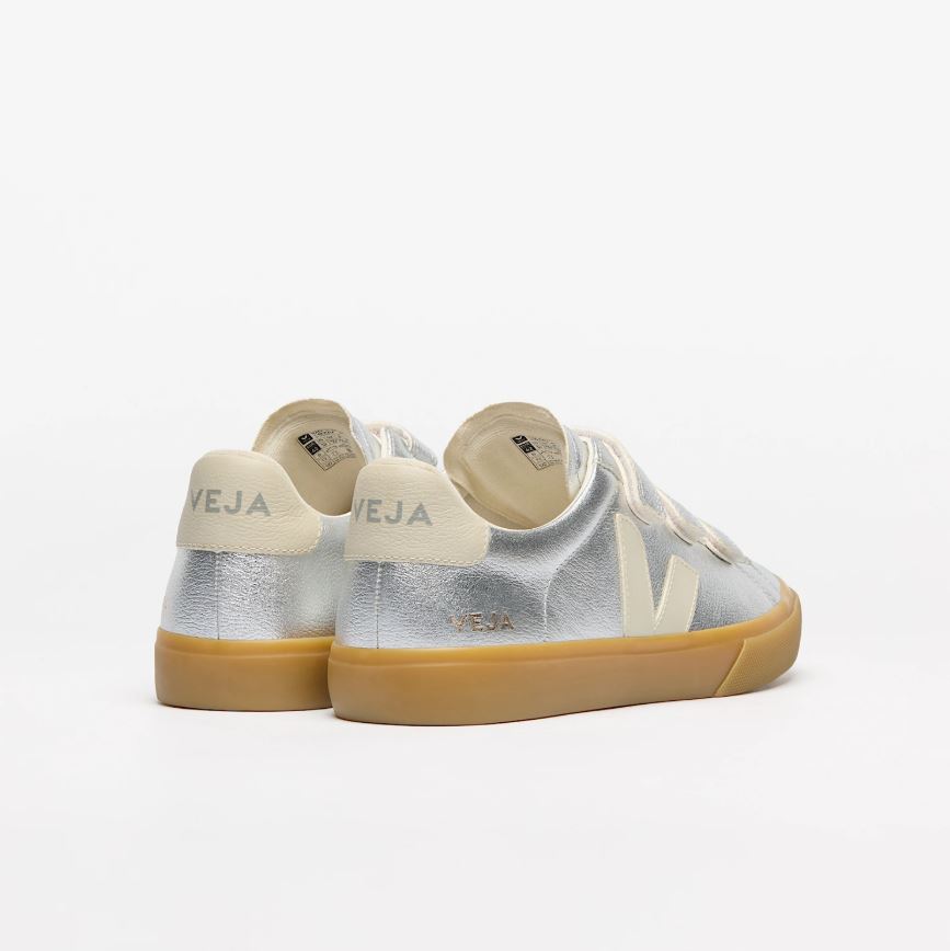 VEJA | Baskets Recife Logo - Silver Pierre