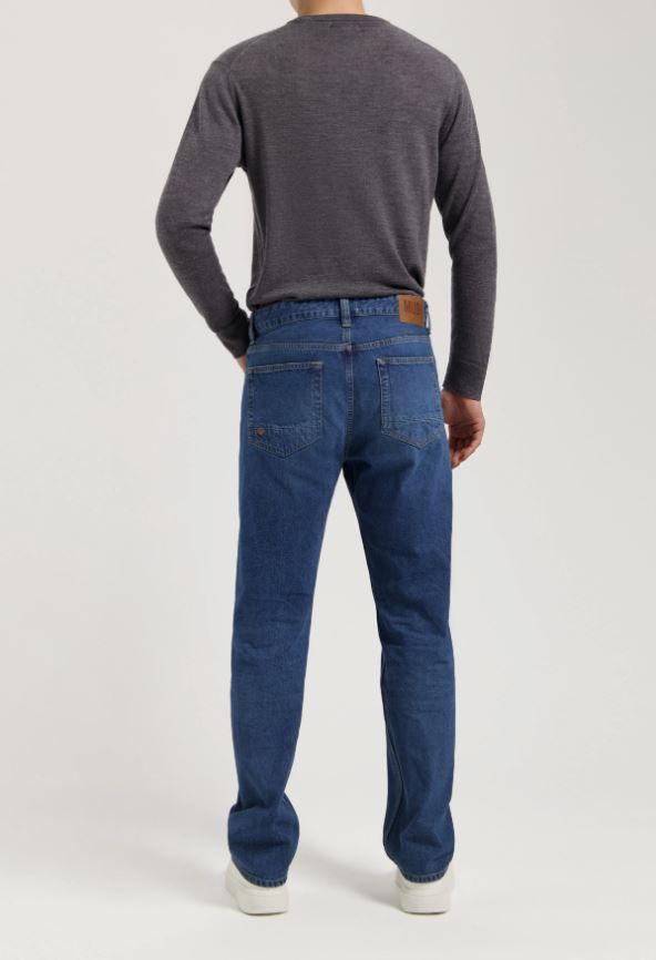 Mud Jeans || Jean Alex Mid Loose - Rustic Blue