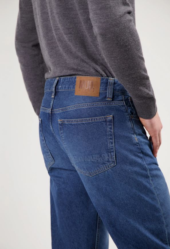 Mud Jeans || Jean Alex Mid Loose - Rustic Blue