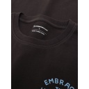 KNOWLEDGE COTTON APPAREL | Regenerative Organic Cotton Back Print T-Shirt GOTS - Chocolate Torte