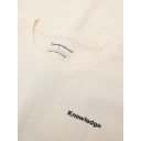 KNOWLEDGE COTTON APPAREL | Regenerative Organic Cotton Back Print T-Shirt GOTS - Egret