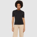 KNOWLEDGE COTTON APPAREL | Regenerative Organic Cotton High Neck Rib - Night Sky