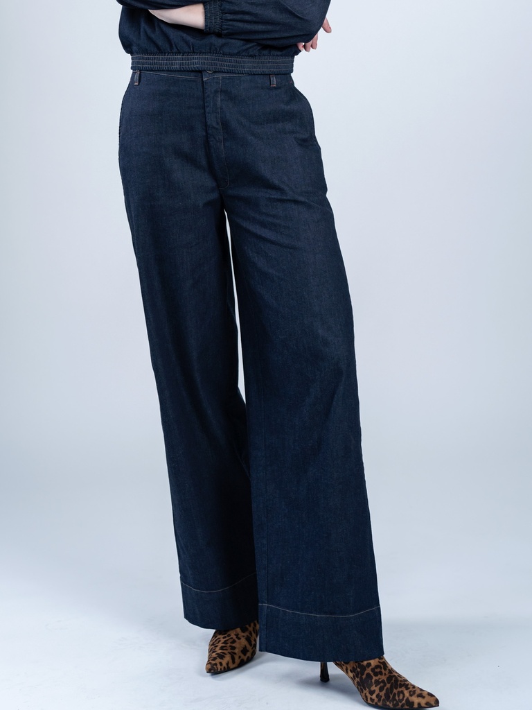 MADEMOISELLE YEYE | Pantalon Easy Flow - Blue