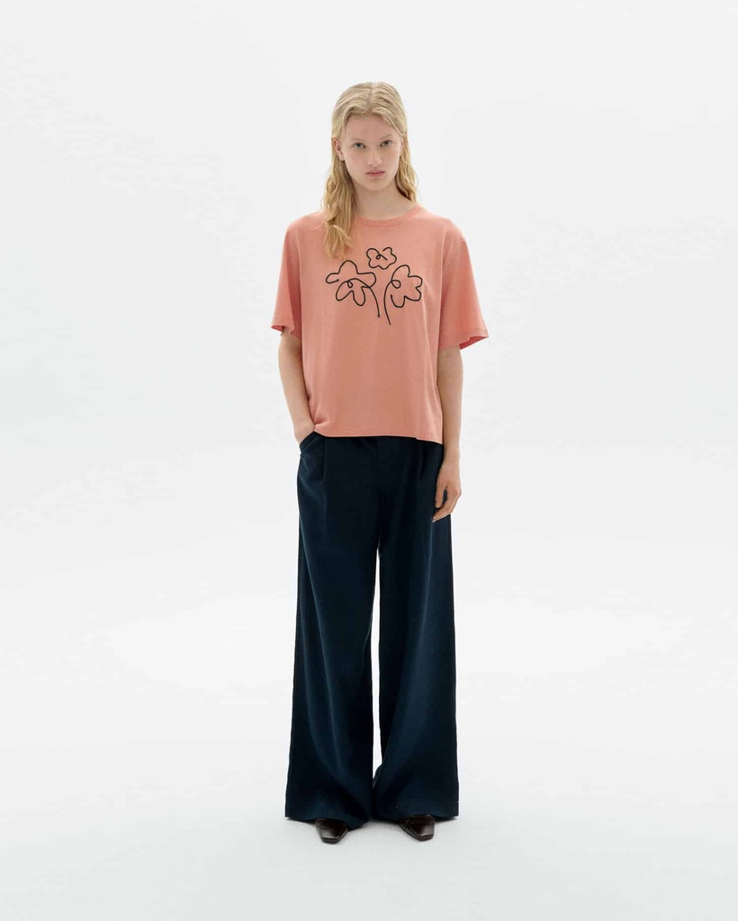 THINKING MU | T-shirt Flower Rope Lucia - Pink