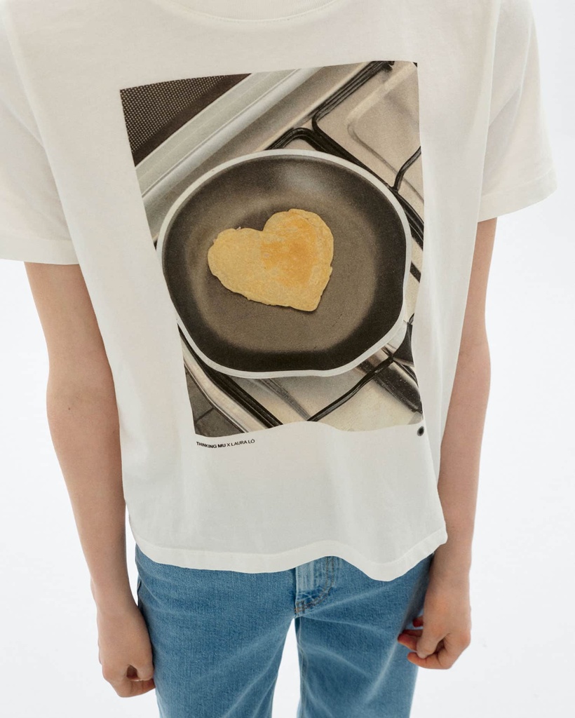 THINKING MU | PANCAKE IDA TEE - WHITE