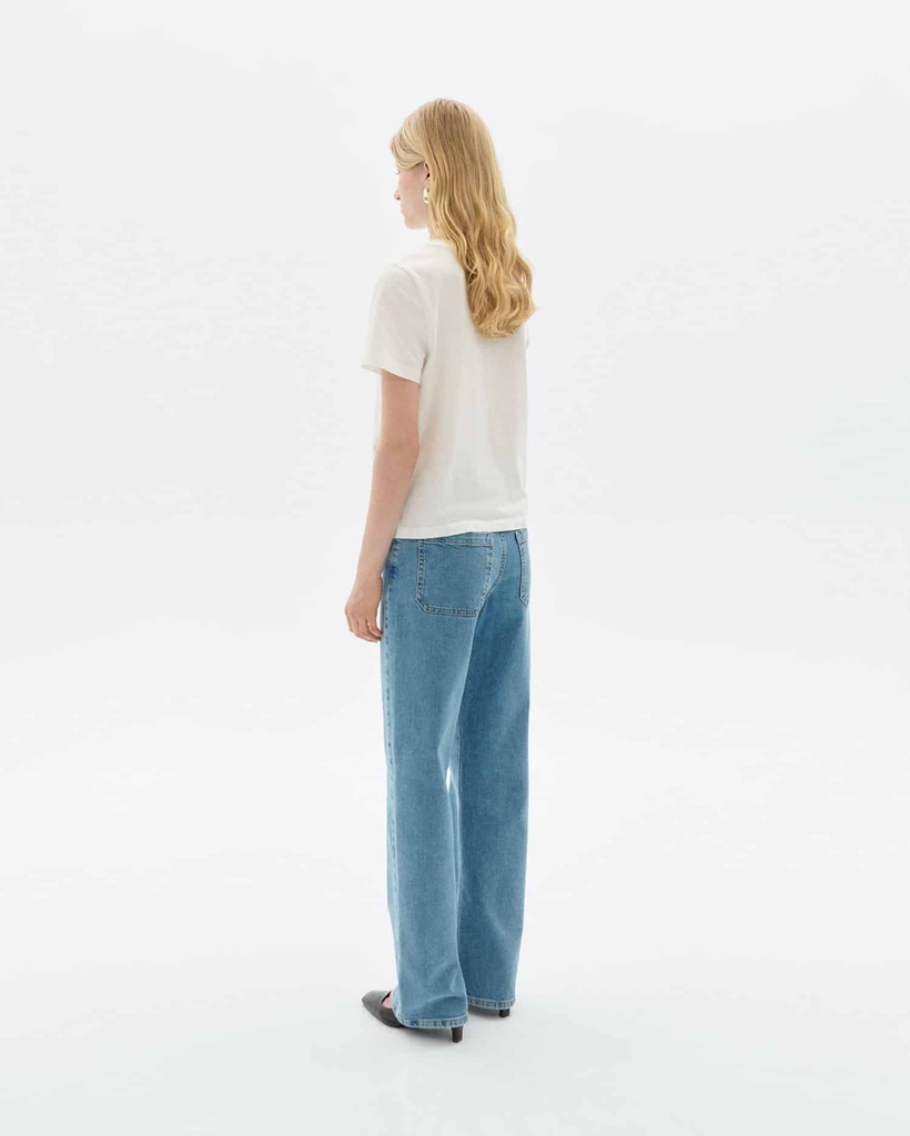 THINKING MU | PANCAKE IDA TEE - WHITE