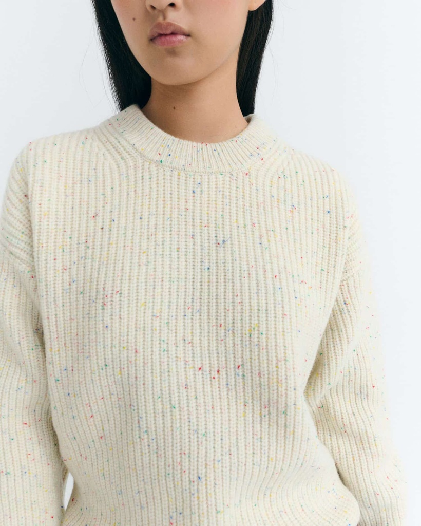 THINKING MU | Pull Carmen - Ecru