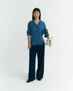 THINKING MU | SEA SIRA BLOUSE - BLUE