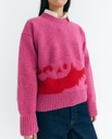 THINKING MU | PETRA KNITTED SWEATER - PINK 