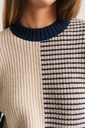 TWOTHIRDS | KNITS - TUBAI - BLUE BLOCK COLOUR