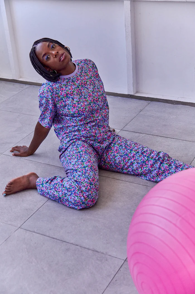 WE ARE JOLIES | Pyjama Long Coton Bio - Confettis violet