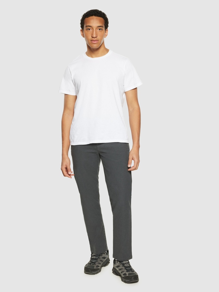 KNOWLEDGE COTTON APPAREL | Pantalon Chuck Flannel - Gray Pinstripe
