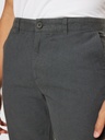 KNOWLEDGE COTTON APPAREL | Pantalon Chuck Flannel - Gray Pinstripe