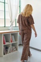 WE ARE JOLIES | Pyjama Long Coton Bio - Léopard Marron