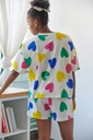 WE ARE JOLIES | Pyjama court Coton Bio - Big Love Beige