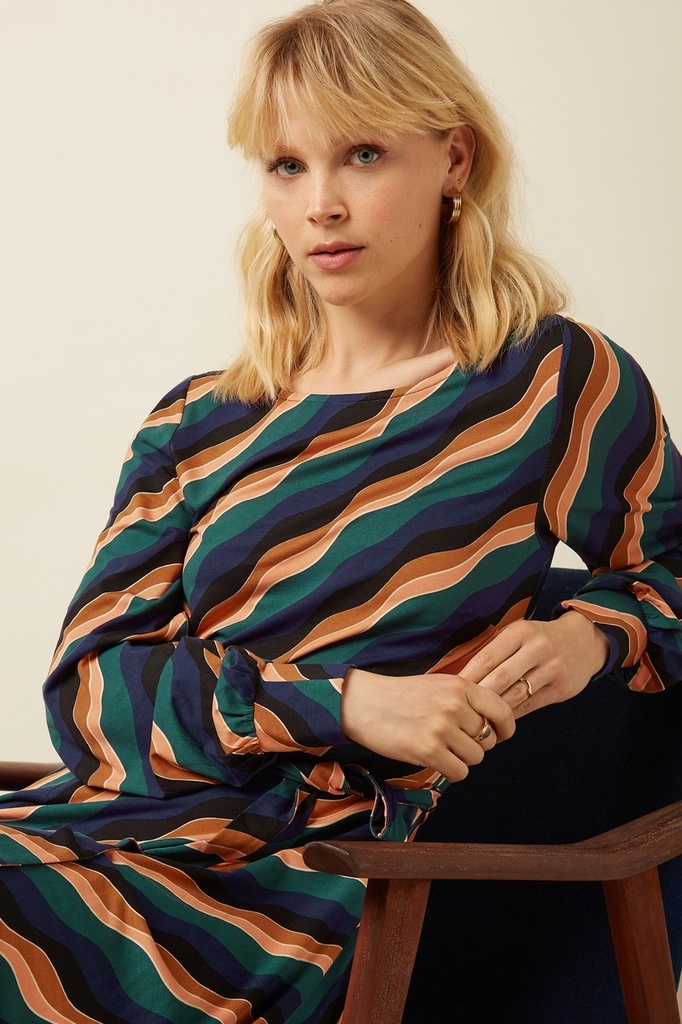 KING LOUIE | Robe Betty Puff Razzle - Dragonfly Green