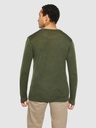 KNOWLEDGE COTTON APPAREL | Regular merino knit crew neck - RWS - Forrest Night