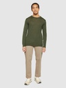 KNOWLEDGE COTTON APPAREL | Regular merino knit crew neck - RWS - Forrest Night