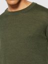 KNOWLEDGE COTTON APPAREL | Regular merino knit crew neck - RWS - Forrest Night