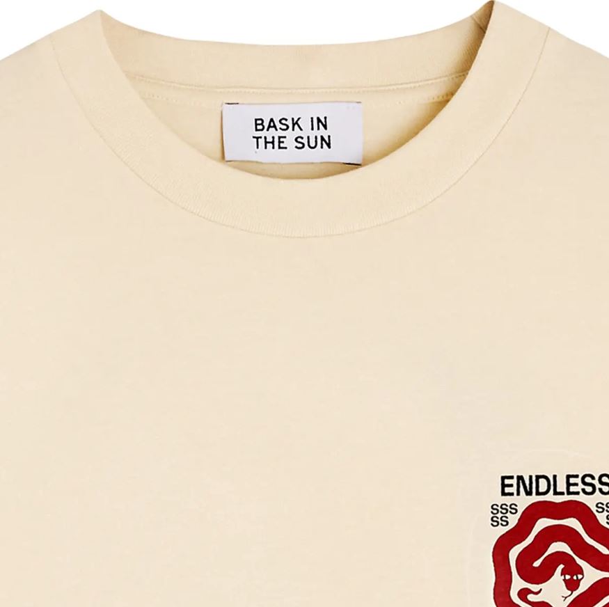 BASK IN THE SUN | T-shirt Snake - Cream