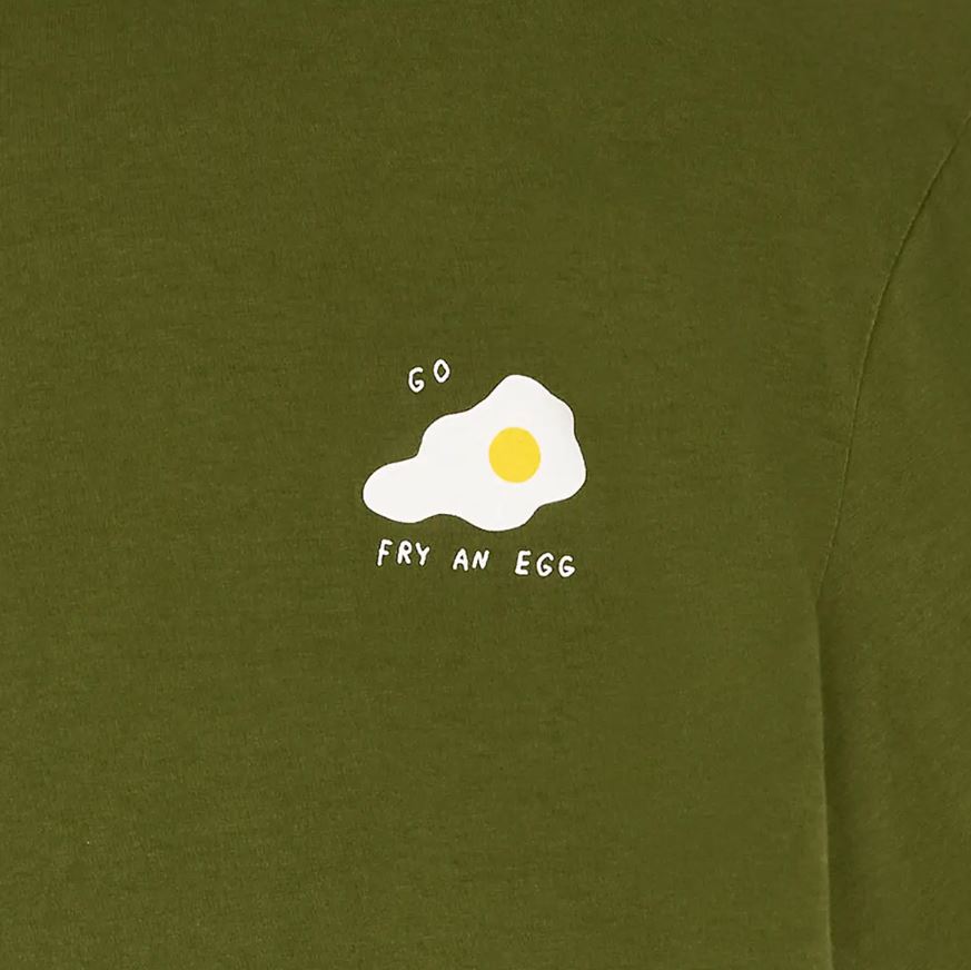 BASK IN THE SUN | T-shirt Egg - Olive